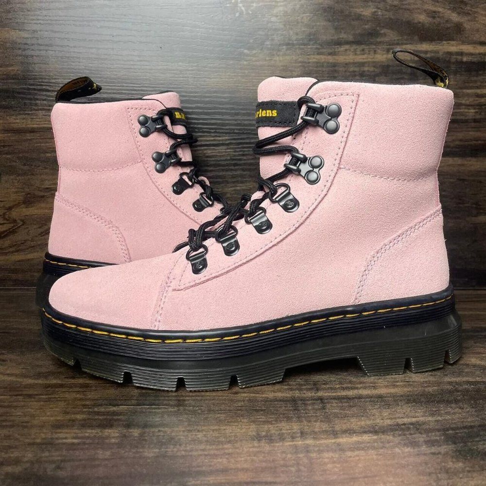 Dr. Martens Combs Pink Casual Boots Women's Size US 6L AW004